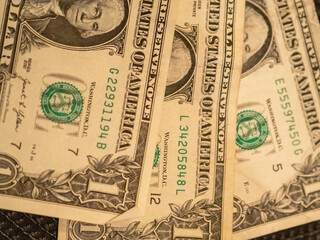 one, one dollar, dollars in the hand © Fulop