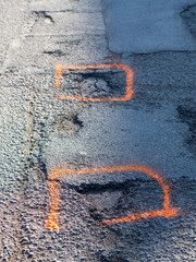 road problem, winter road error, car problem © Fulop