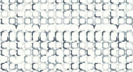 Fototapeta premium Abstract geometric pattern of interlocking rounded squares in shades of grey and white, vector illustration.