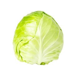Fototapeta premium Fresh green cabbage head for healthy eating