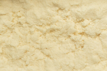 Abstract pattern and texture background of wet white grated cassava. Copy space for text. For graphic design, 3D rendering and banners