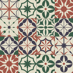 Fototapeta premium vector illustration hires Collection of High-Resolution Abstract Seamless ornament Patterns with Diverse Designs and Textures