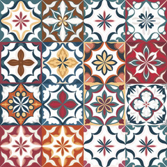 Fototapeta premium vector illustration hires Collection of High-Resolution Abstract Seamless ornament Patterns with Diverse Designs and Textures