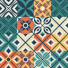 Fototapeta premium vector illustration hires Collection of High-Resolution Abstract Seamless ornament Patterns with Diverse Designs and Textures