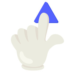 Swipe Up Gesture Icon