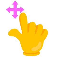 Hand Gesture Swipe Icon