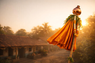 Plakat Joyful Gudi Padwa and Ugadi Festival Celebration with Traditions