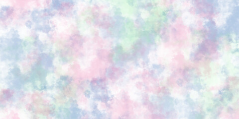 Fototapeta premium Colorful paper textured ink effect grungy wet pastel illustration for design. colorful abstract watercolor background. Smooth vibrant light pink, purple shades and blue watercolor paper textured.