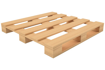 Wooden pallet isolated.