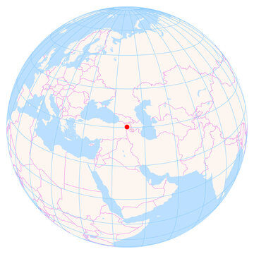 Location Map of Zvartnots Int. Airport (Yerevan, Armavir, Armenia). IATA-code: EVN. No labels at all.