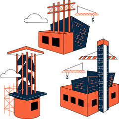 industrial factory with chimney