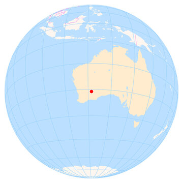 Location Map of Kalgoorlie Boulder Airport (Kalgoorlie, Western Australia, Australia). IATA-code: KGI. No labels at all.