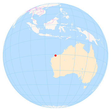 Location Map of Karratha Airport (Karratha, Western Australia, Australia). IATA-code: KTA. No labels at all.
