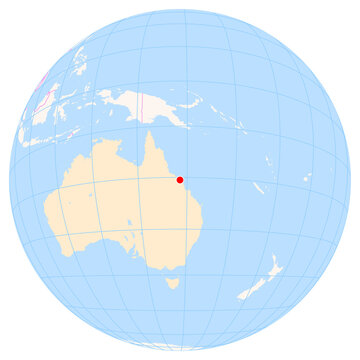 Location Map of Proserpine Whitsunday Coast Airport (Prosserpine, Queensland, Australia). IATA-code: PPP. No labels at all.