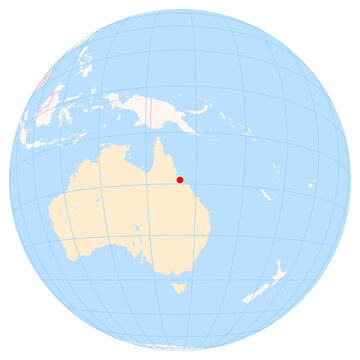 Location Map of Townsville Airport (Townsville, Queensland, Australia). IATA-code: TSV. No labels at all.