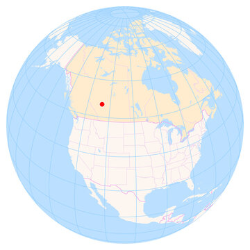 Location Map of Edmonton Int. Airport (Edmonton, Alberta, Canada). IATA-code: YEG. No labels at all.