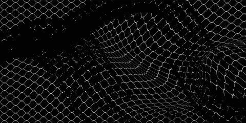Curved net pattern. Seamless design for sportswear or equipment like soccer goals, volleyball nets, basketball hoops, hockey nets, and athletic gear. © Rohmatul