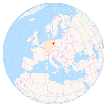 Location Map of Berlin-Schoenefeld Airport (Berlin, Brandenburg, Germany). IATA-code: SXF. No labels at all.