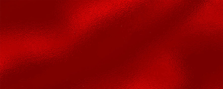 Vector red foil texture background. Abstract gradient bright and shiny light reflection rough texture surface. Vector illustration for background, backdrop, web, wallpaper, print and design artwork.