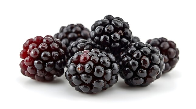 blackberry on white background