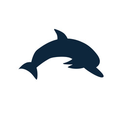 Fototapeta premium Dolphin Silhouette Vector art illustration