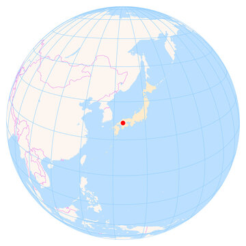 Location Map of Hiroshima Airport (Hiroshima, Hiroshima, Japan). IATA-code: HIJ. No labels at all.