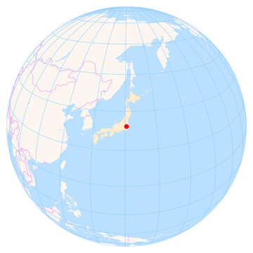 Location Map of Hyakuri Airport (Ibaraki, Ibaraki, Japan). IATA-code: IBR. No labels at all.