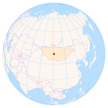 Location Map of Bayankhongor Airport (Bayankhongor, Bayanhongor, Mongolia). IATA-code: BYN. No labels at all.