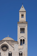 Fototapeta premium General view of medieval Bari Cathedral; built in romanesque style, Bari; Italy; Apulia