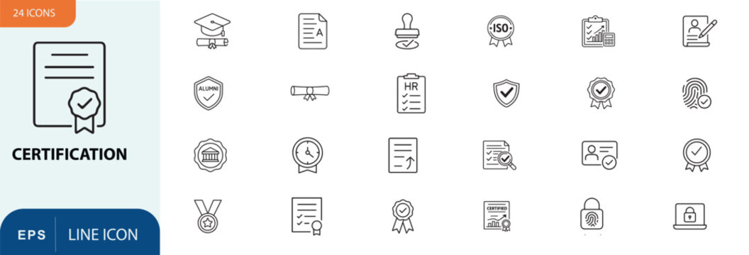 A collection of 20 small icons and symbols in black and white