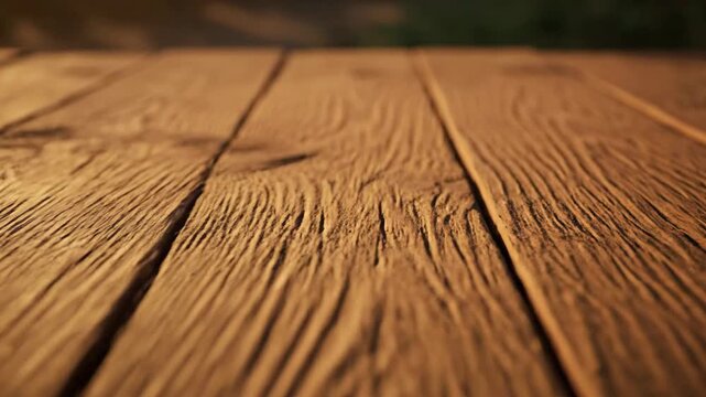 Detailed view of weathered wood planks in natural light