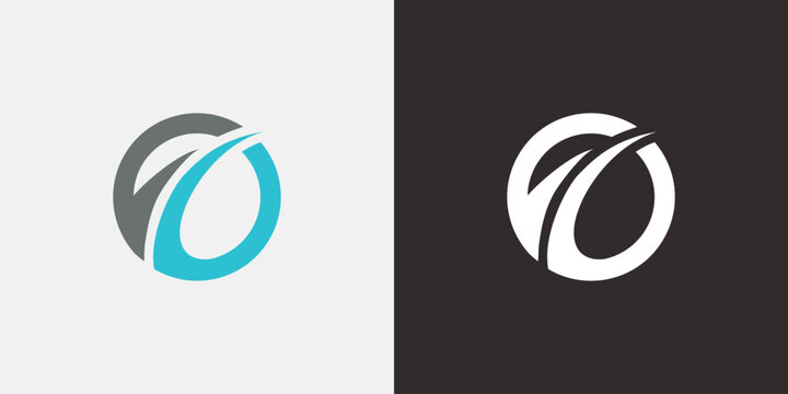 Modern logo design featuring a stylized road within a circle perfect for branding.