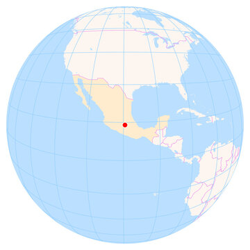Location Map of Toluca Int. Airport (Toluca, State Of Mexico, Mexico). IATA-code: TLC. No labels at all.