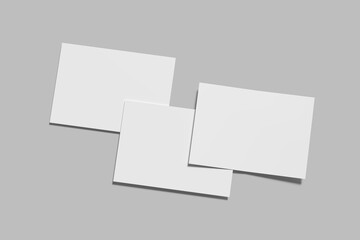 Certificate Mockup Blank 3D Render