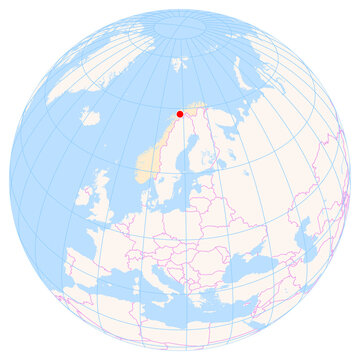 Location Map of Bardufoss Airport (Bardufoss, Troms, Norway). IATA-code: BDU. No labels at all.