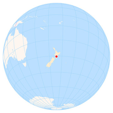Location Map of Palmerston North Airport (Palmerston North, Manawatu-Wanganui, New Zealand). IATA-code: PMR. No labels at all.