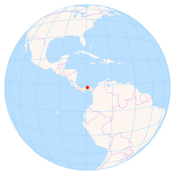 Location Map of Tocumen Int. Airport (Panama City, Panama, Panama). IATA-code: PTY. No labels at all.
