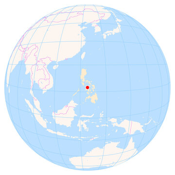 Location Map of Roxas Airport (Roxas City, Capiz, Philippines). IATA-code: RXS. No labels at all.