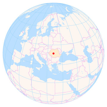 Location Map of Sibiu Int. Airport (Sibiu, Sibiu, Romania). IATA-code: SBZ. No labels at all.