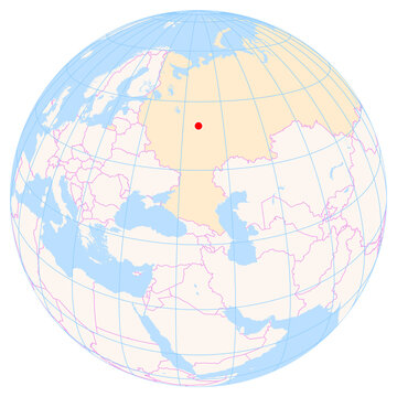Location Map of Strigino Airport (Nizhniy Novgorod, Nizhegorod, Russia). IATA-code: GOJ. No labels at all.