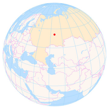 Location Map of Izhevsk Airport (Izhevsk, Udmurt, Russia). IATA-code: IJK. No labels at all.