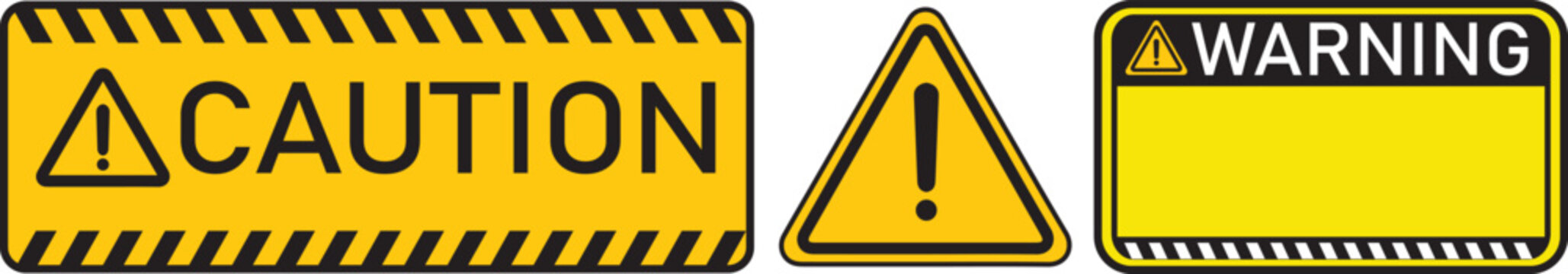 yellow and black warning caution sign text space area message box sticker, caution danger and warning signs,
caution yellow sign.