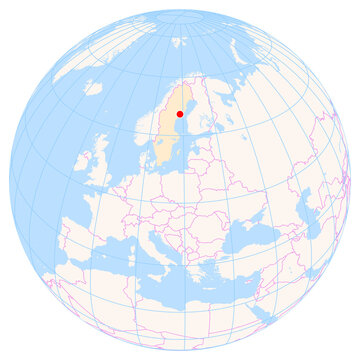 Location Map of Oernskoeldsvik Airport (Ornskoldsvik, Vaesternorrland, Sweden). IATA-code: OER. No labels at all.