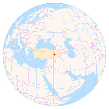 Location Map of Bingoel Celtiksuyu Airport (Bingol, Bingoel, Turkey). IATA-code: BGG. No labels at all.