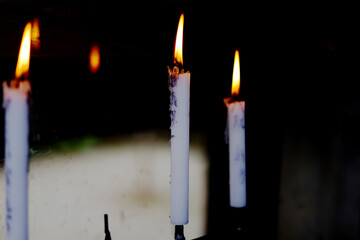 candles in the dark