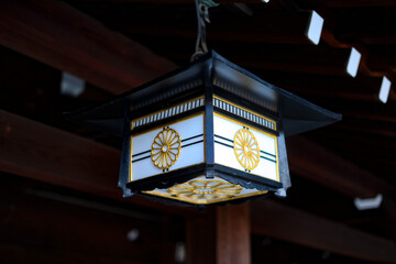 Lantern at a Japanese Shrine