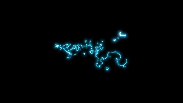 Electric thunder boom flash overlay, lightning bolt strike dramatic storm animation with glowing sparks bursts, vibrant hand drawn energy FX on black screen, isolated blue light force effect, 4k