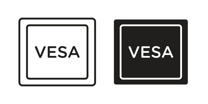 Vesa icon vector on trendy design. Outline vector stock illustration.