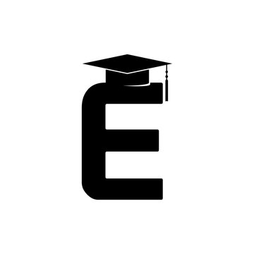 Letter E logo icon isolated on white background