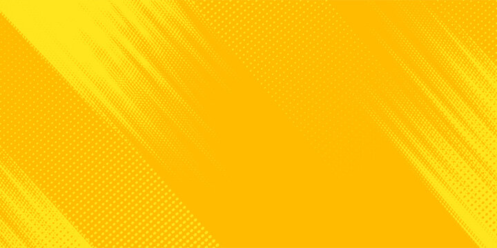 Top Retro comic yellow background raster gradient halftone effect dotted speech shine